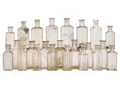 Vermont Slug Plate Pharmacy Medicine Bottles