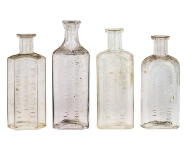 Winooski, Vermont Slug Plate Pharmacy Medicine Bottles