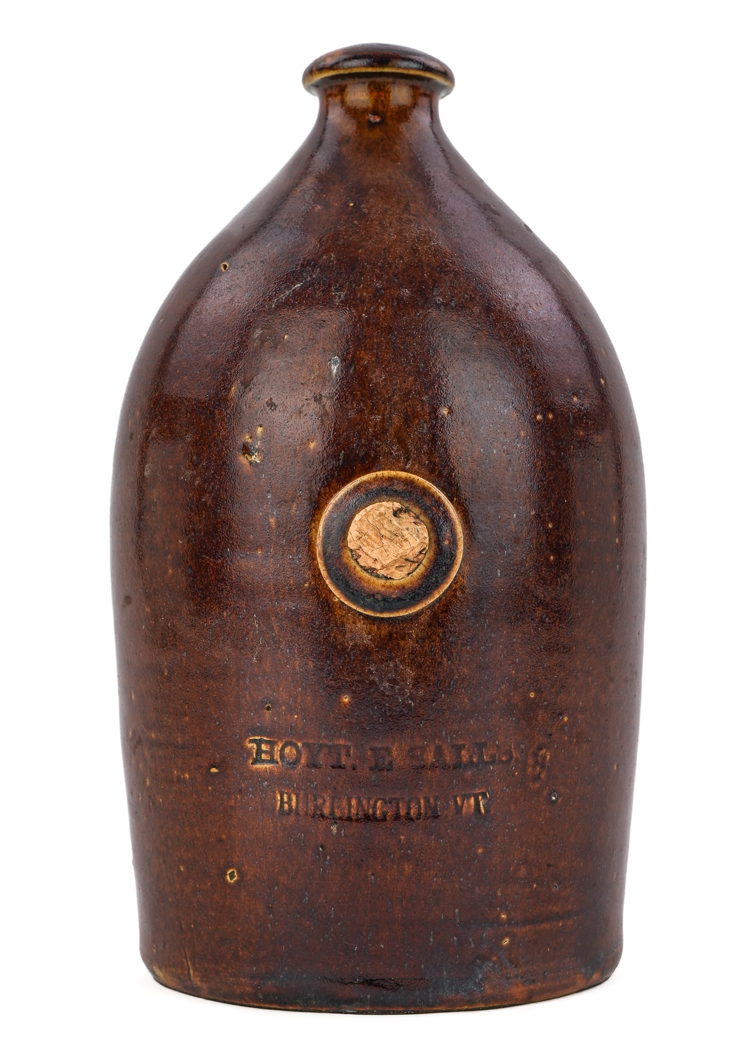 Rare Hoyt E Salls Burlington, Vt Stoneware Foot warmer (1 of 7)