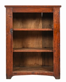 19th c Pine one door cupboard