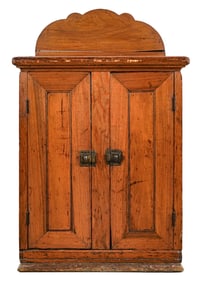 19th c Pine Country Folk Art Commode