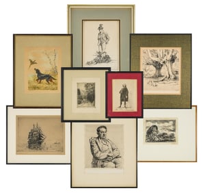 Group of Engravings and Drypoints