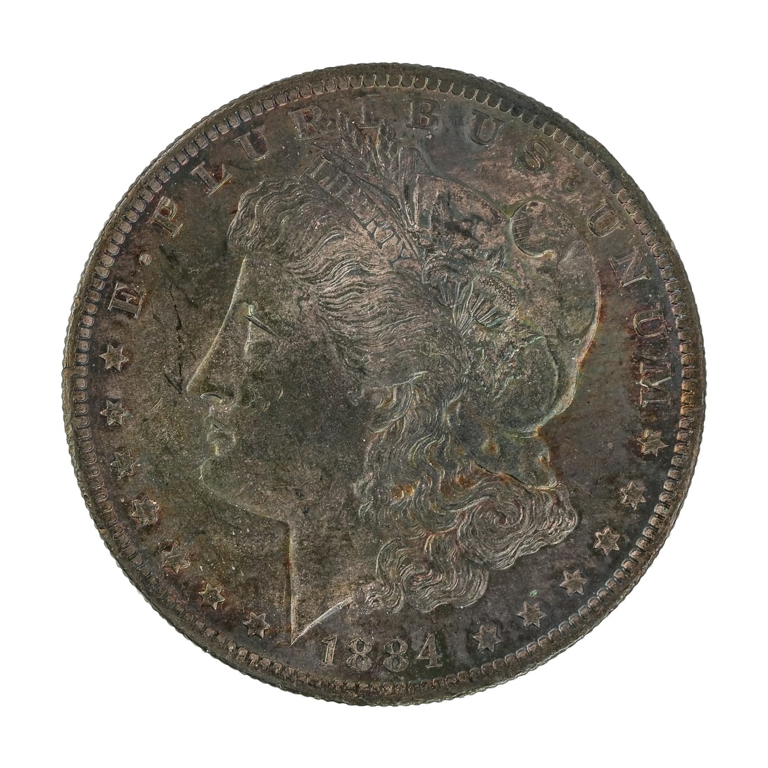 1884-O US Morgan Silver Dollar (1 of 3)