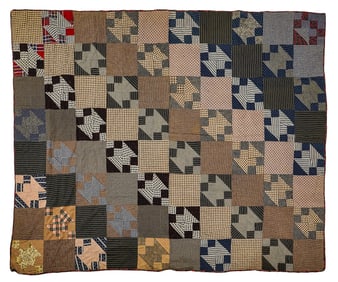 19th c Patch Work Quilt