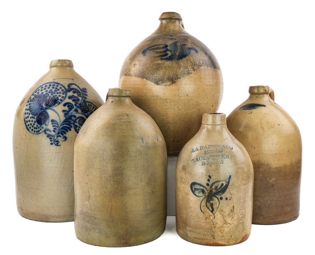 5 Stoneware Jugs (1 of 6)