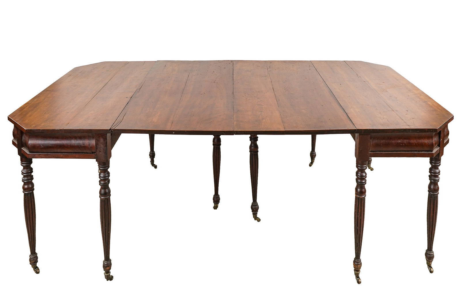 Pair of 19th c Sheraton Banquet tables (1 of 7)