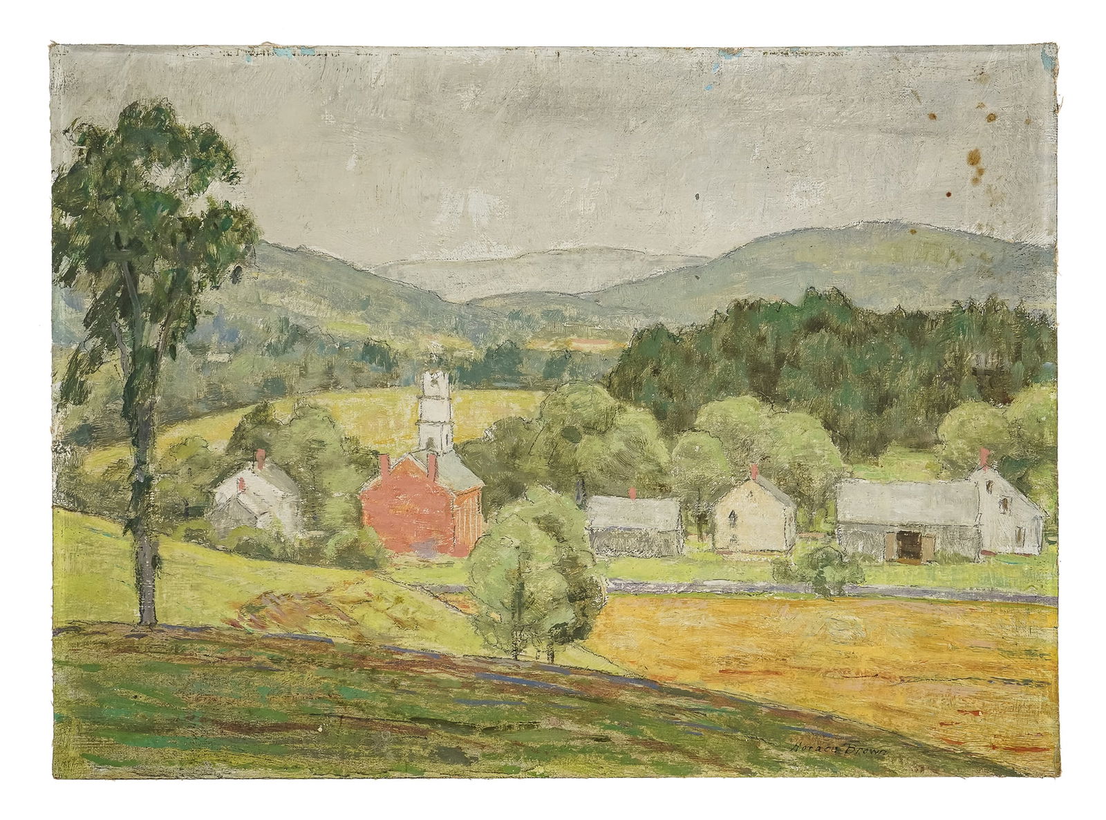 Horace Brown (VT 1876-1939) The Village (1 of 5)