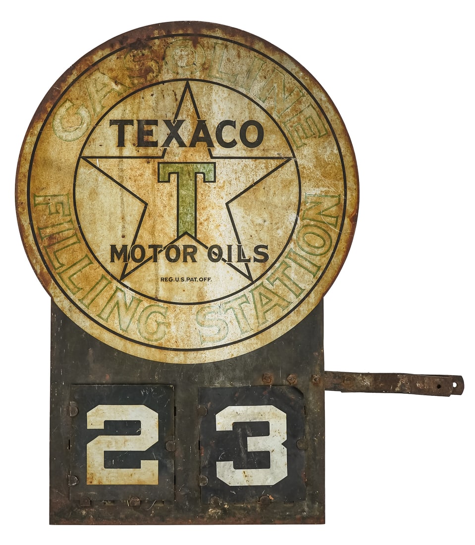 Texaco Gasoline Filling Station Sign (1 of 5)