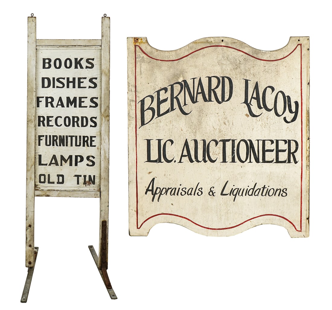 Auctioneer/ Antique Dealers signs (1 of 9)