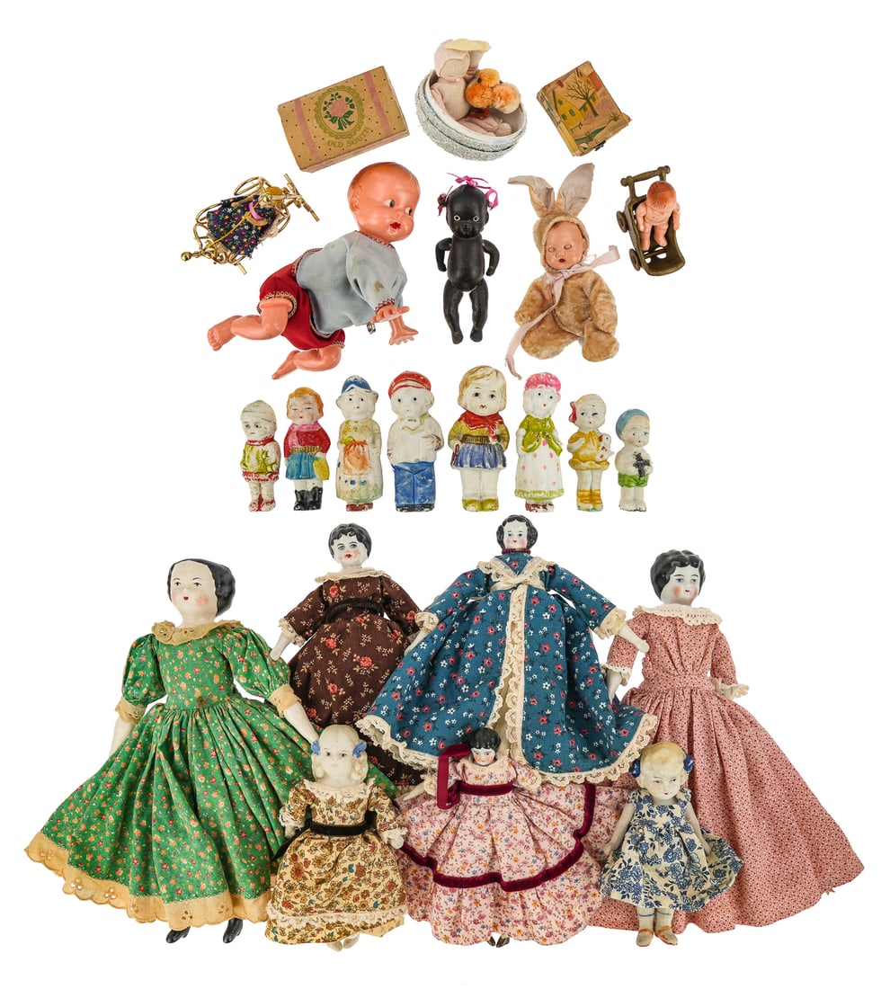 19th, 20th c Bisque and China Dolls (1 of 5)