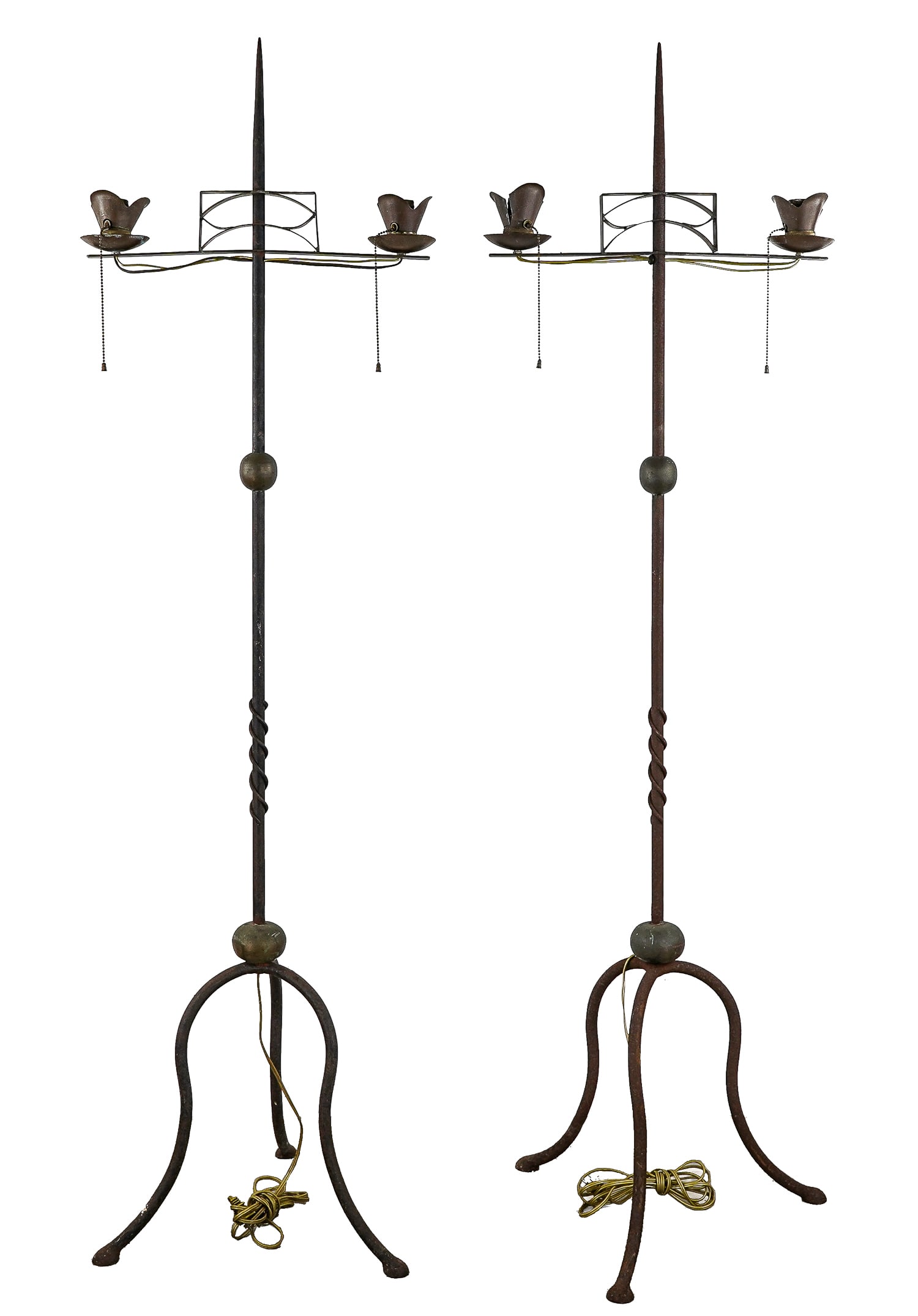 Pair of Iron Floor Lamps (1 of 6)