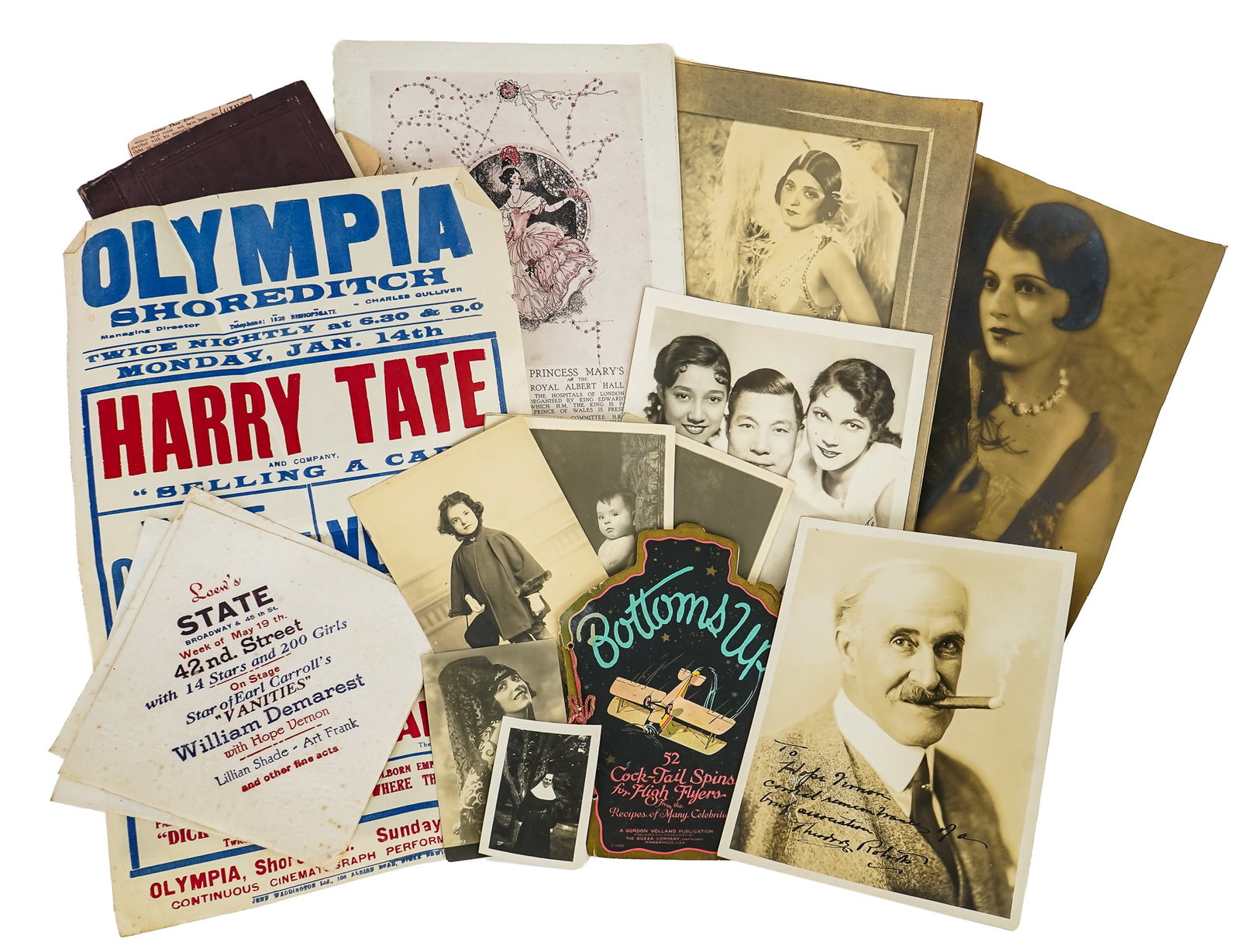 Hope Vernon Vaudeville Stage Performer Archive: Hope L. Striewing Newton (1892-1991) archive pertaining to her stage career as a Broadway and Vaudeville performer starting in 1913 under the name "Hope Vernon". Vernon performed alongside violinist F