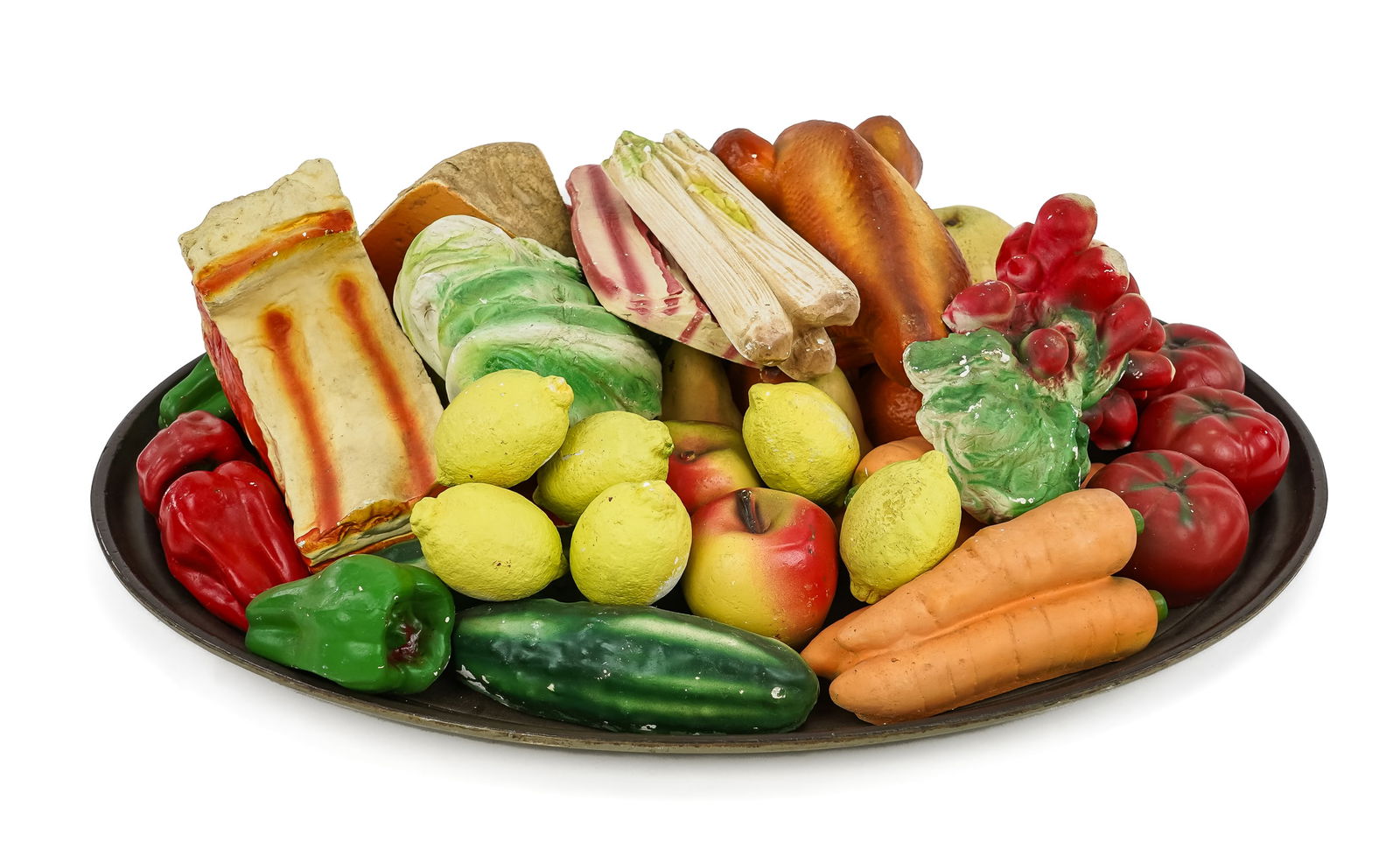 Group of Chalkware Fruits, Vegetables and Foods (1 of 6)