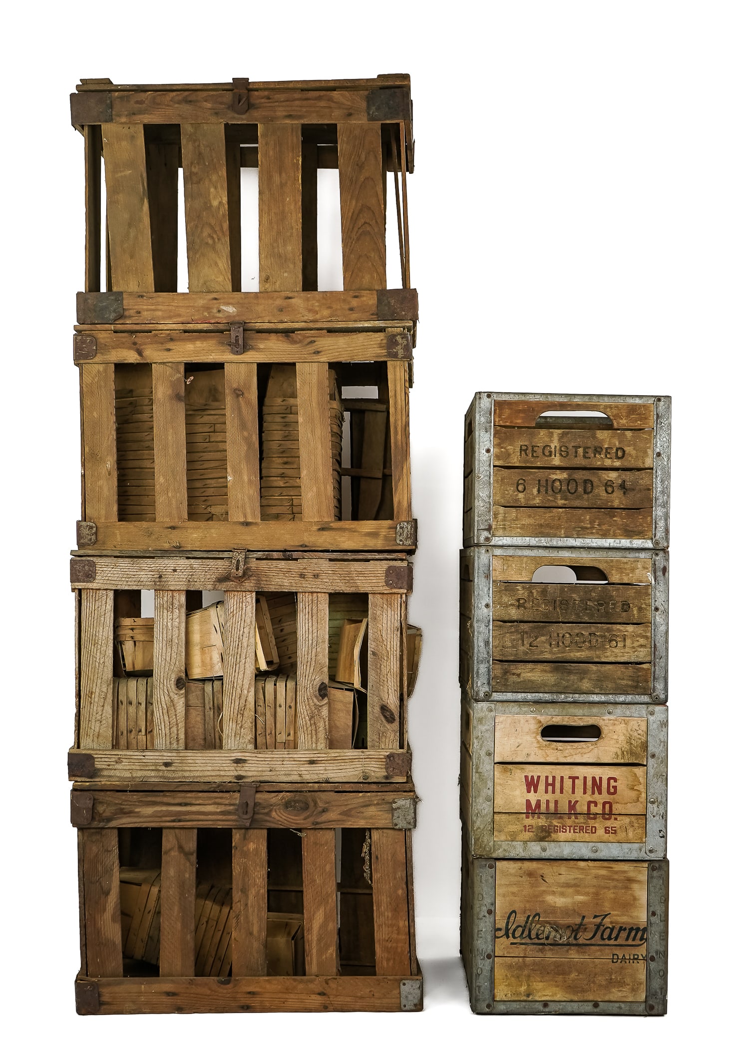 Milk Crates, Chicken Crates, Berry Boxes, Tin ware (1 of 6)