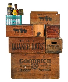Advertising Crates & Tins