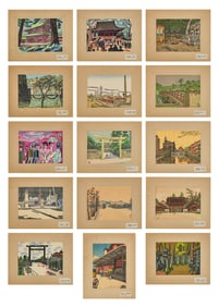 Scenes of Last Tokyo Woodblocks