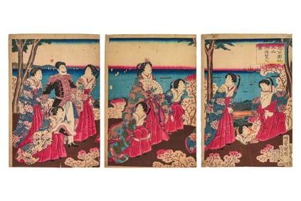 Kuniaki II Imperial Excursion Triptych