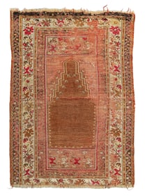19th c Turkish Prayer Rug