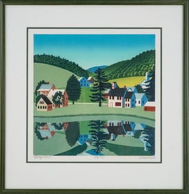 Sabra Field (VT 1935-) Village Pond