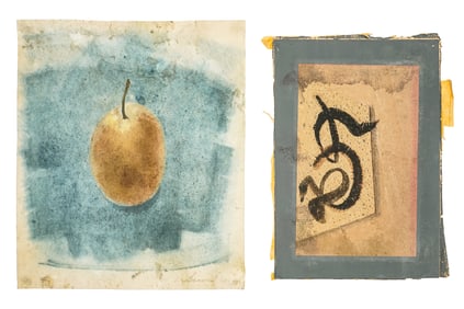 Morris Graves (AM 1910-2001) Fruit and a Small Abstract