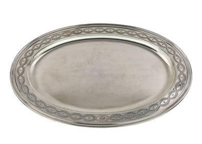 Tiffany and Co. Sterling Silver Oval Serving Tray