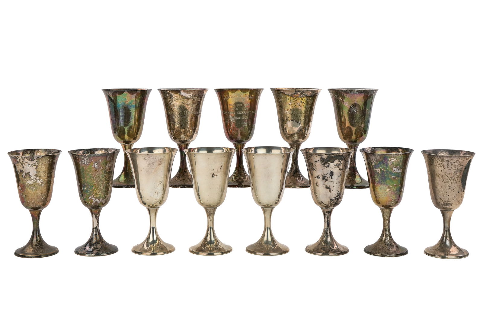 13 Gorham Sterling Silver Goblets (1 of 5)