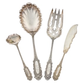 4 pc. Watson Eugenie Sterling Serving Set