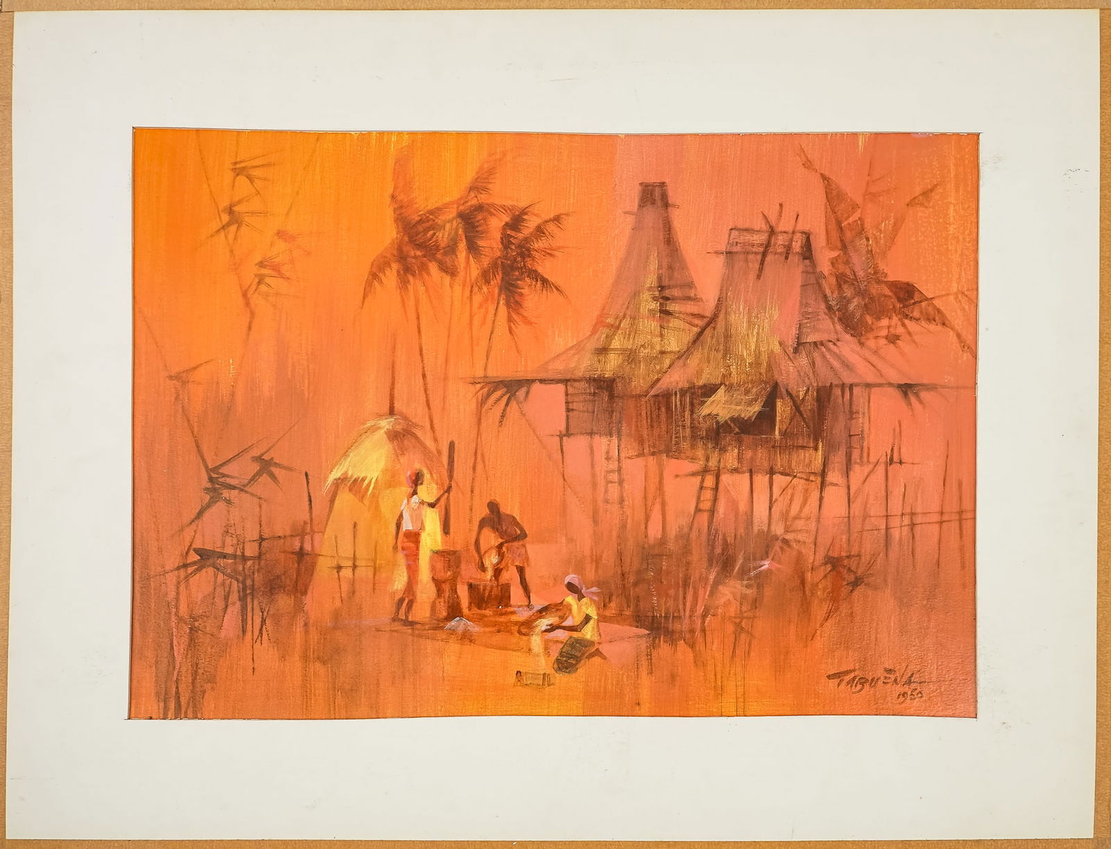 Romeo Tabuena (PH/MX 1921-2015) Quiet Village (1 of 4)