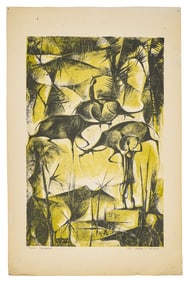 Romeo Tabuena (PH/MX 1921-2015) Three Carabaos