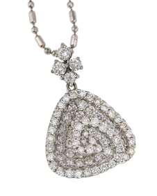 1.5 CT Diamond Pendant & Chain