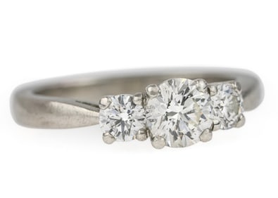 1 CT Diamond & Platinum Engagement Ring