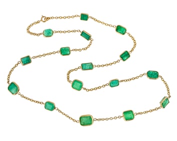 25 CT Emerald Necklace