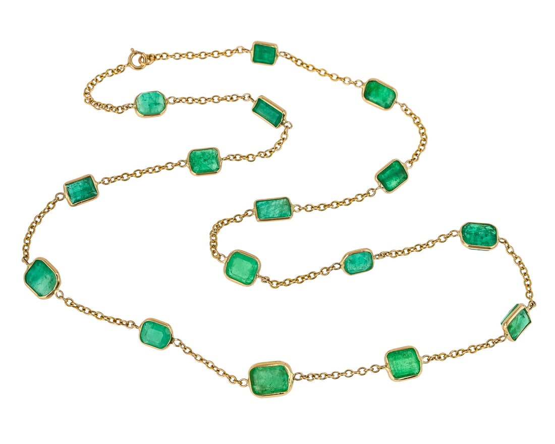 25 CT Emerald Necklace (1 of 3)