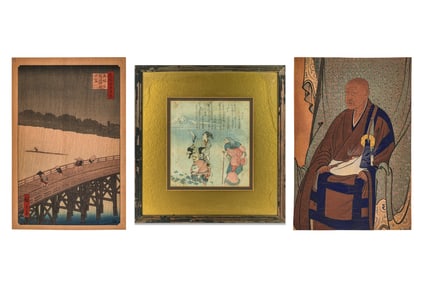 Ukiyo-e Woodblocks with Figures