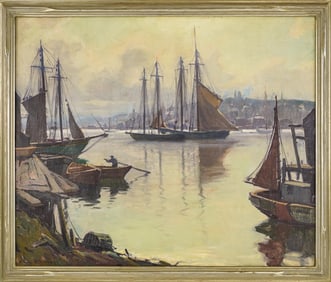 Emile Gruppe (VT 1896-1978) Rockport Harbor