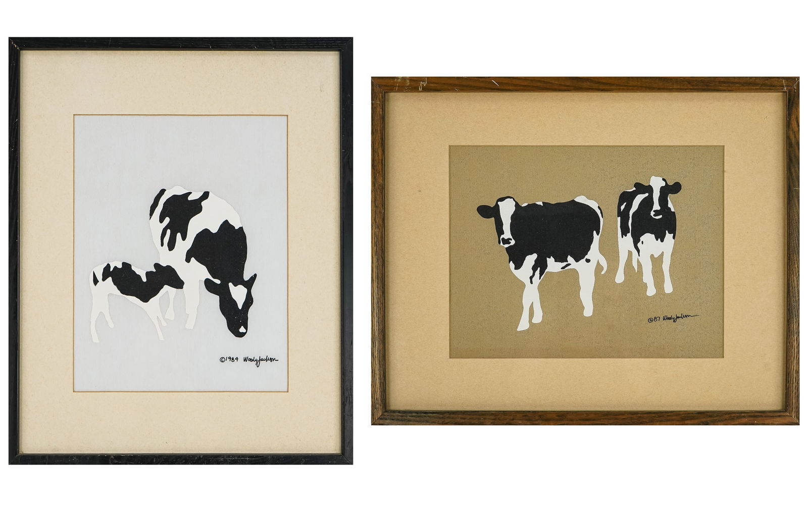 Woody Jackson (VT 1948-) Two Serigraphs (1 of 7)