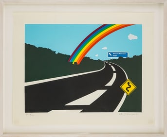 Allan D'Arcangelo (AM 1930-1998) Landscape 1976