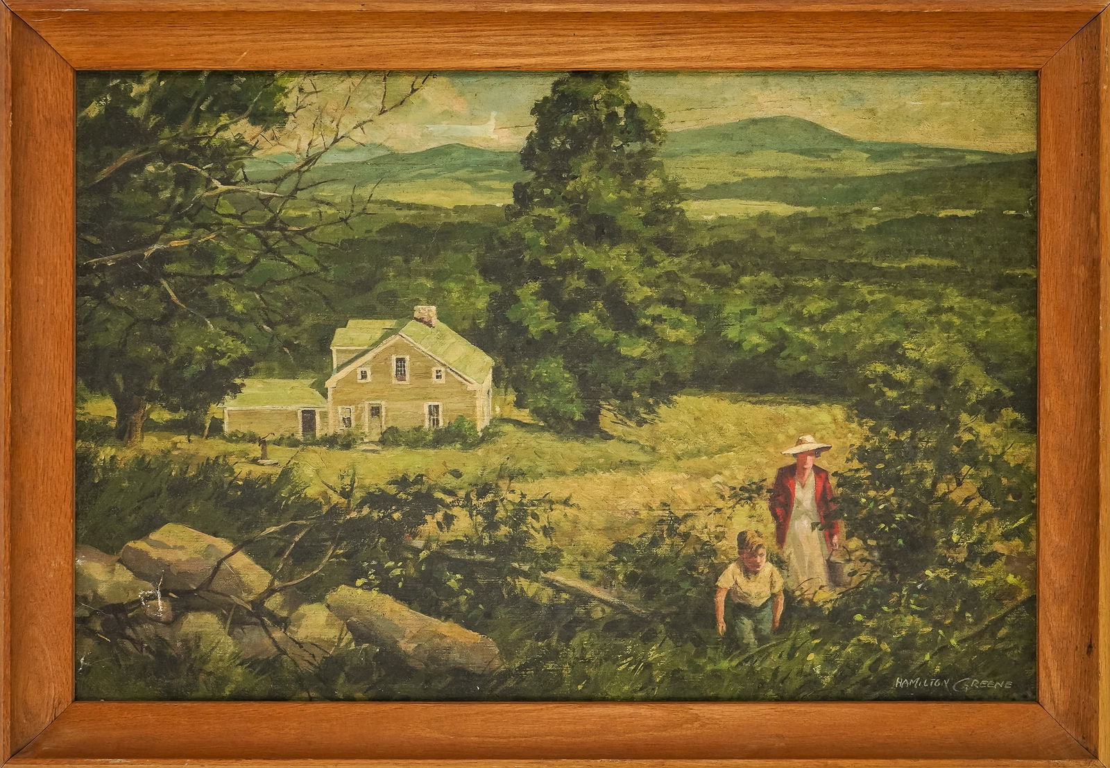 Hamilton Greene (VT 1904-1966) Vermont Summer Landscape (1 of 4)