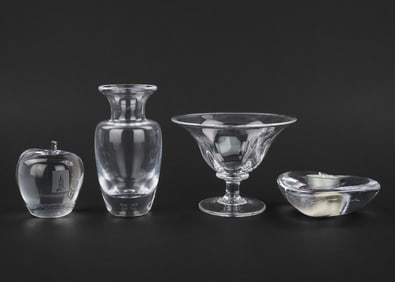 4 pcs. Simon Pearce VT Contemporary Art Glass