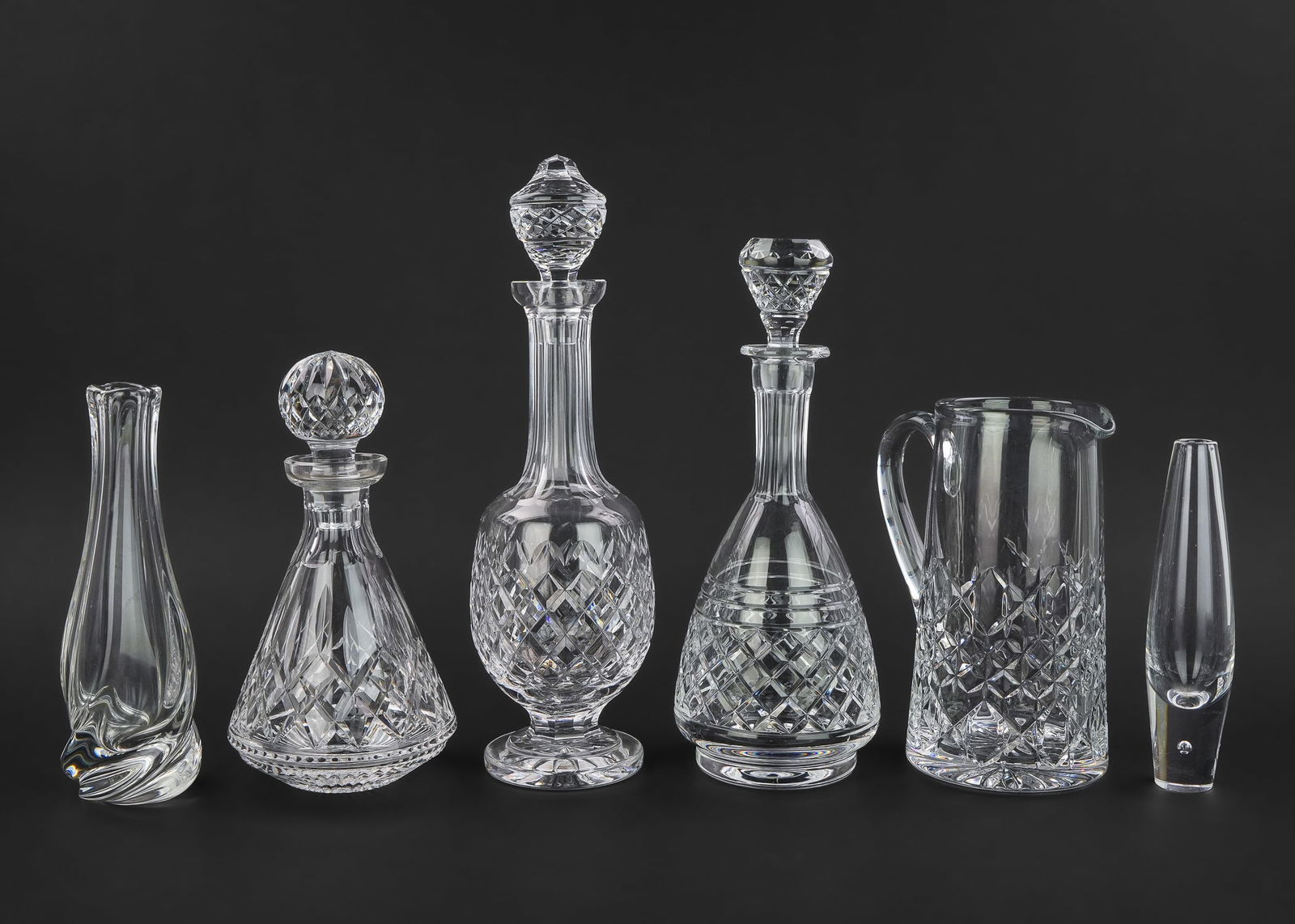 6 pcs Crystal incl. Steuben, Waterford, St. Louis (1 of 6)