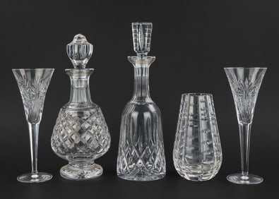 5 pcs. Waterford Irish Crystal Tableware