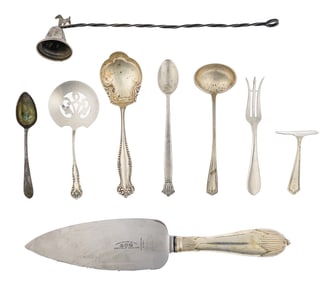 9 pcs. Assorted Sterling Silver Flatware