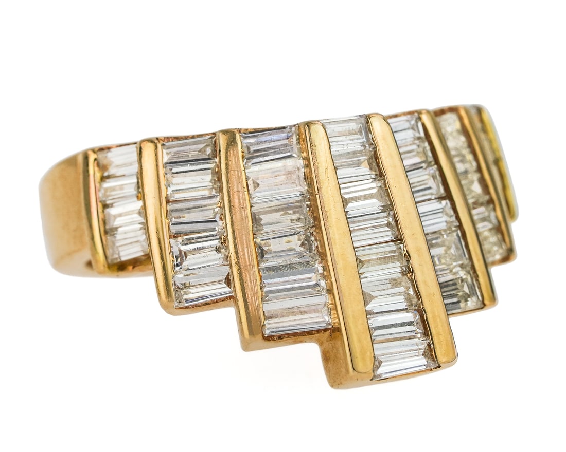 Modern 1.8 CT Diamond Baguette Ring (1 of 6)