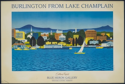 Sabra Field (VT 1935-) Burlington From Lake Champlain