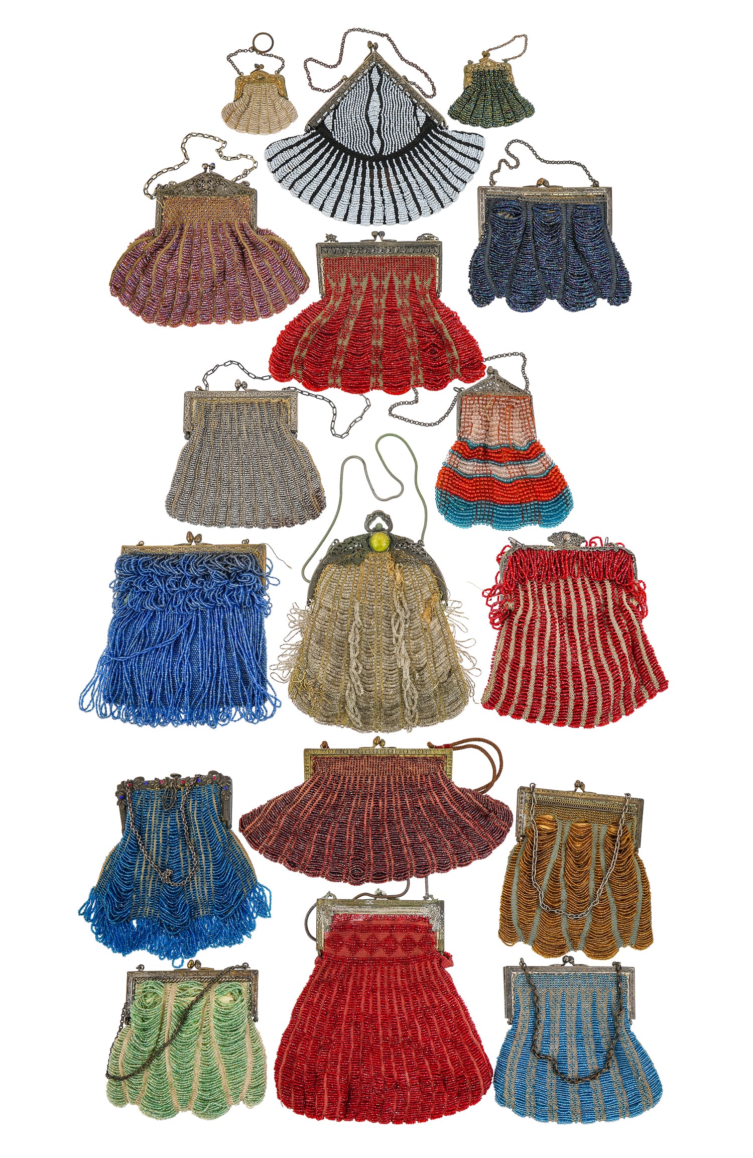 Collection of 17 Art Deco Beaded Handbags (1 of 4)