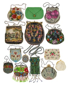 Lot of 14 Vintage Handbags and Purses