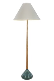 Modern Wood & Ceramic Floor Lamp
