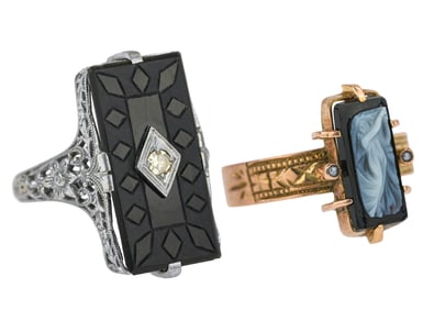 2 Victorian Gold Rings