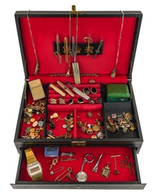 Men's Jewelry Box with Contents