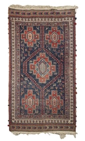 Large Tribal Flat Woven Area Rug